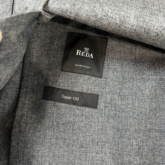 Boss Hugo Boss Men's 2 Button Reda 120 Blazer Jacket Long Sleeve Gray SZ 46 - Picture 12 of 13